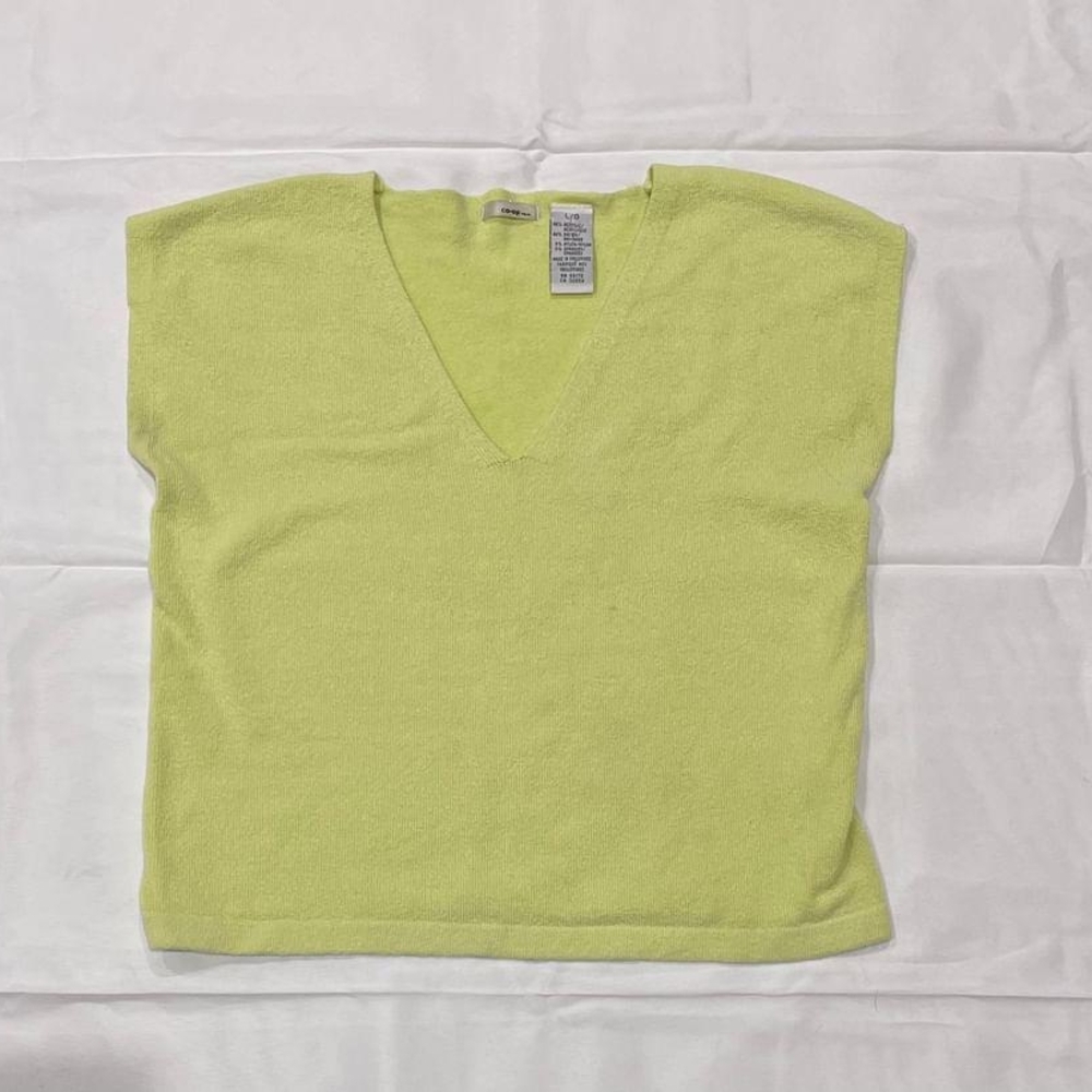 Yellow V-Neck Top